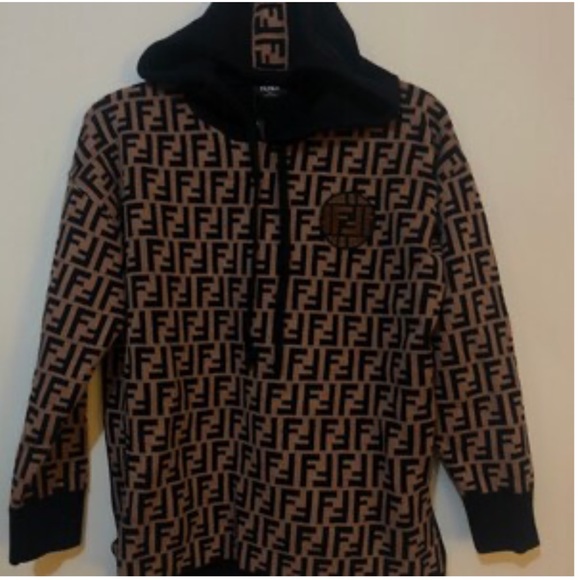 Fendi Sweaters - Fendi Monogram Zucca Sweater